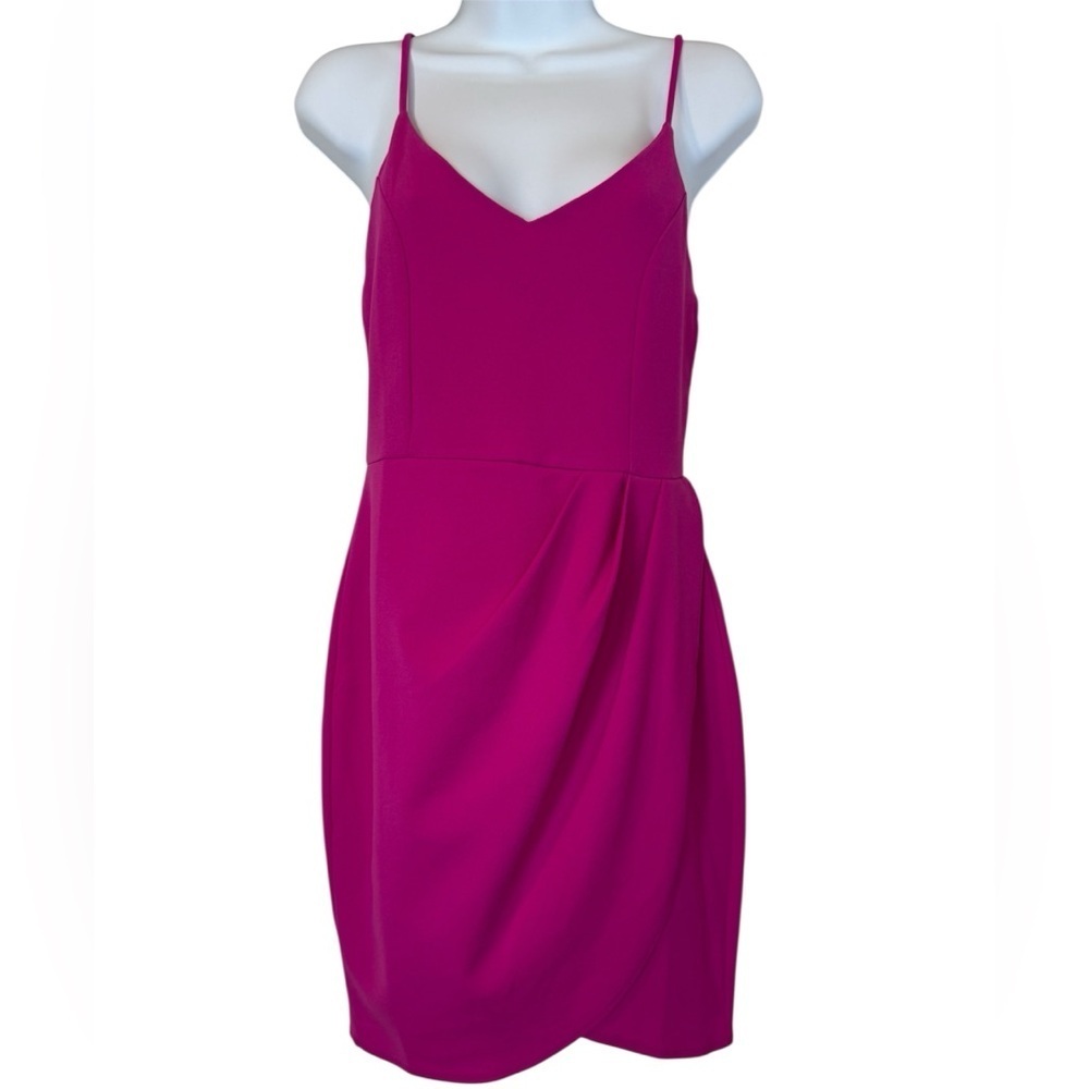 Lulu's Vibrant Pink Mini Dress New without Tags